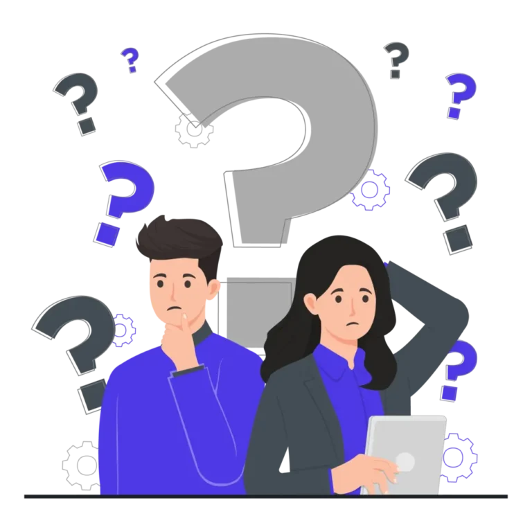 Deux personnes confuses se posant des questions sur l'installation ou le test IPTV avec Smarters Player Lite